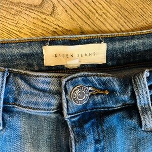 Risen Jeans High-Rise Blue Denim Jeans